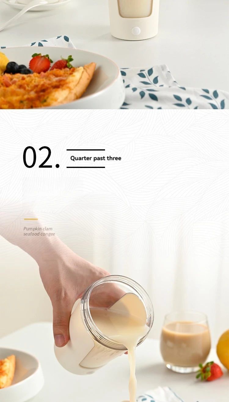 Portable Electric Protein Shaker Bottle