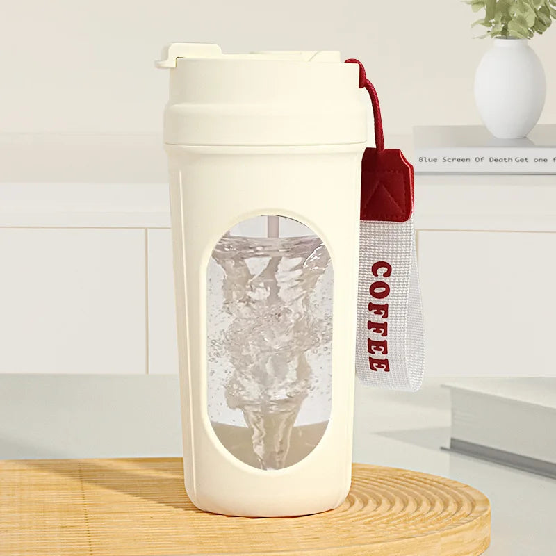 Automatic Protein Shaker Bottle – No Clumps, One-Button Mix