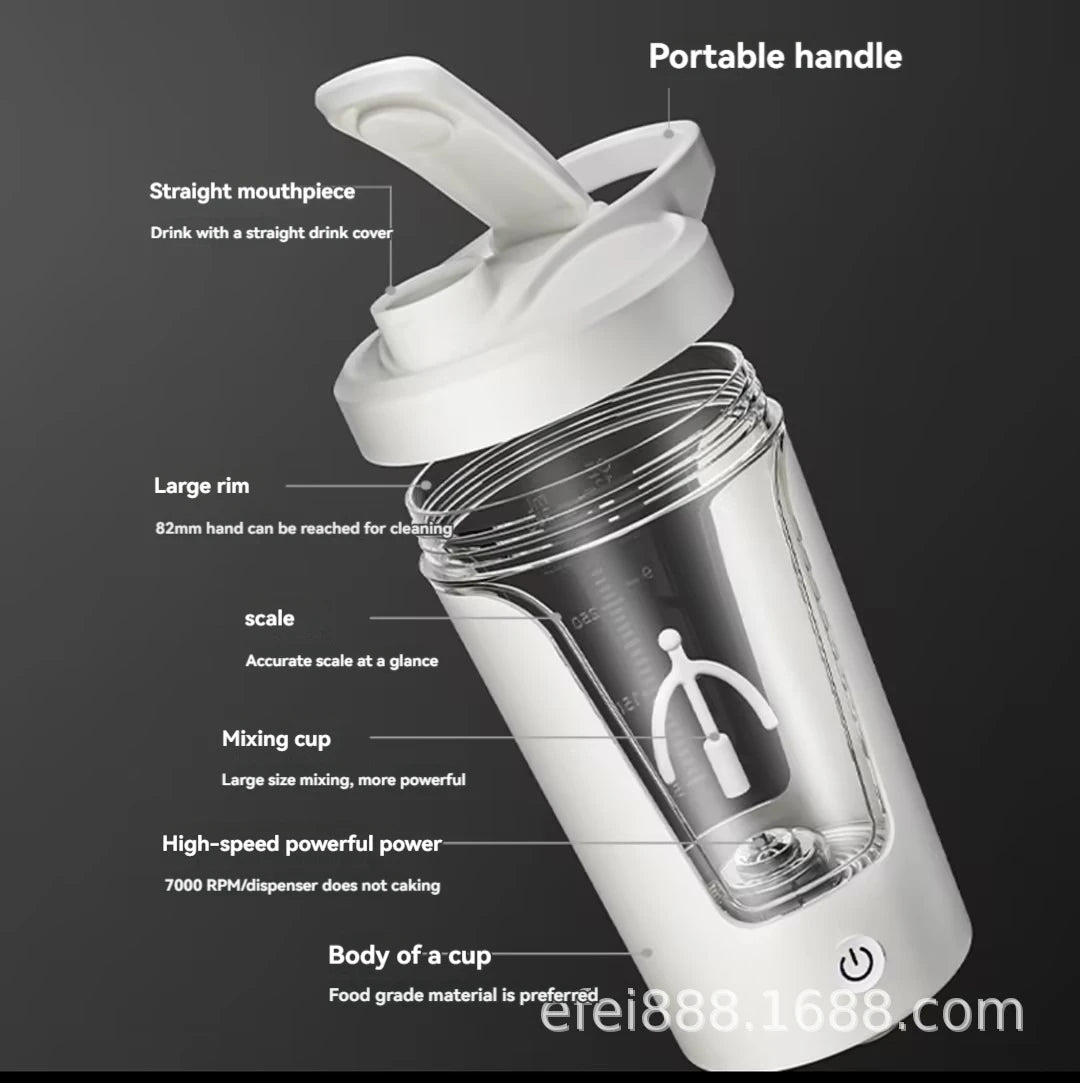 Portable Electric Protein Shaker Bottle