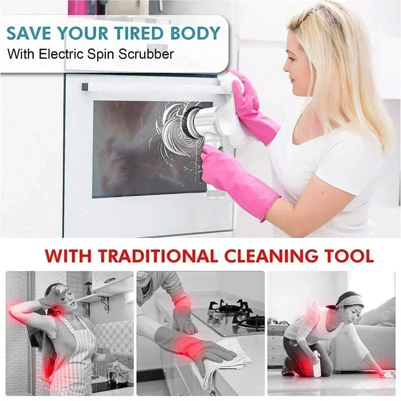 GlowScrub™ Pro
Cordless 5-in-1 Power Scrubber