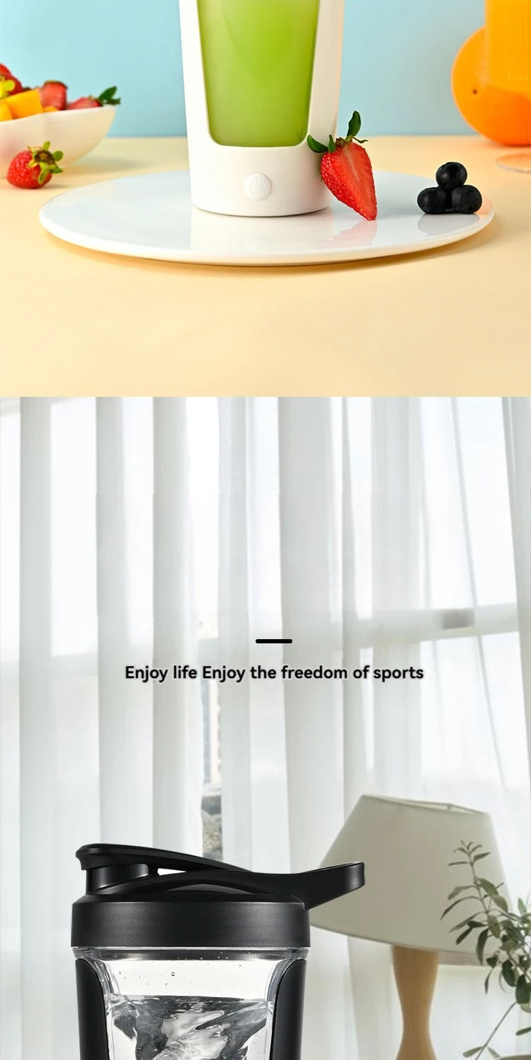 Portable Electric Protein Shaker Bottle