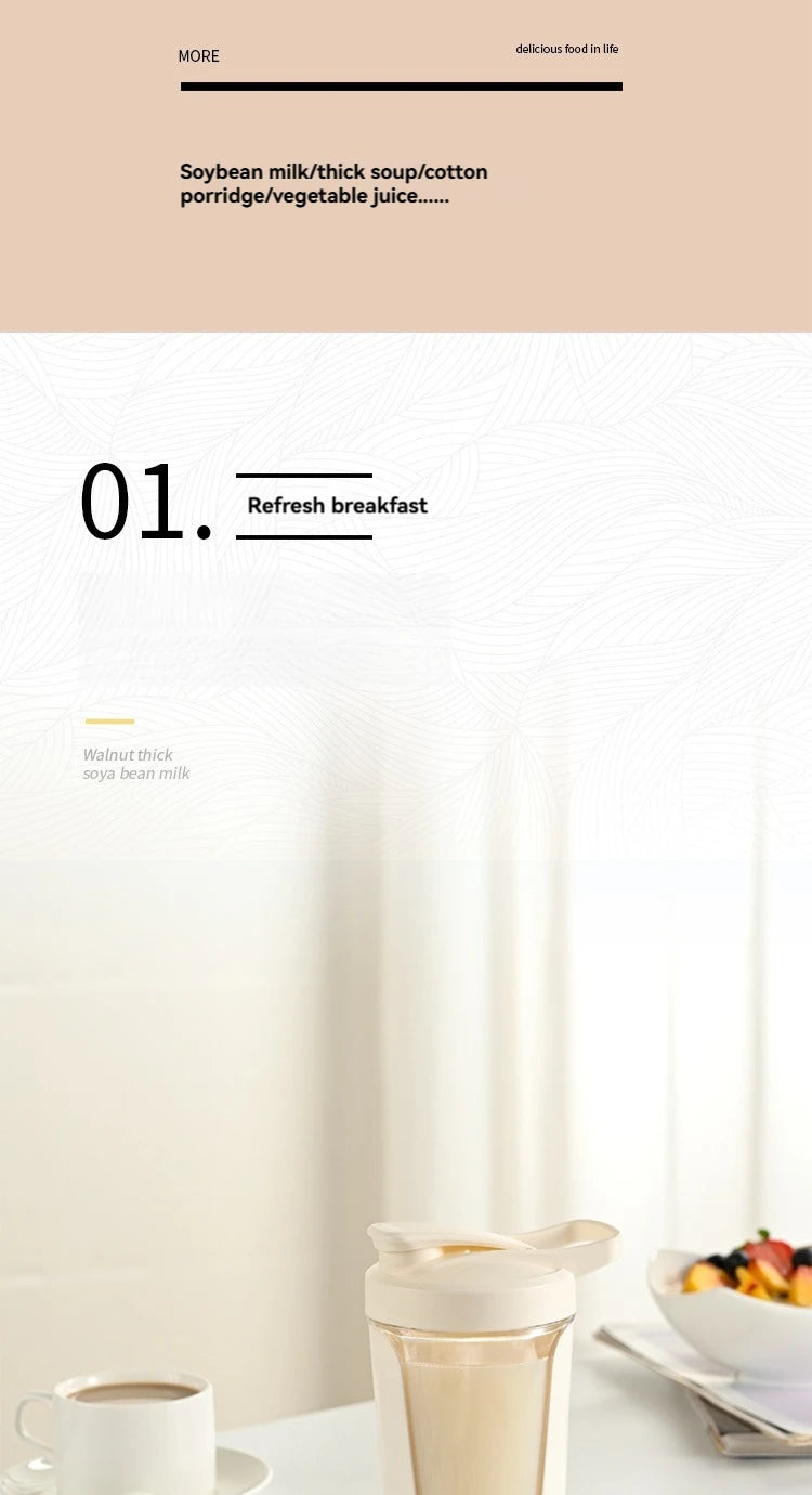 Portable Electric Protein Shaker Bottle