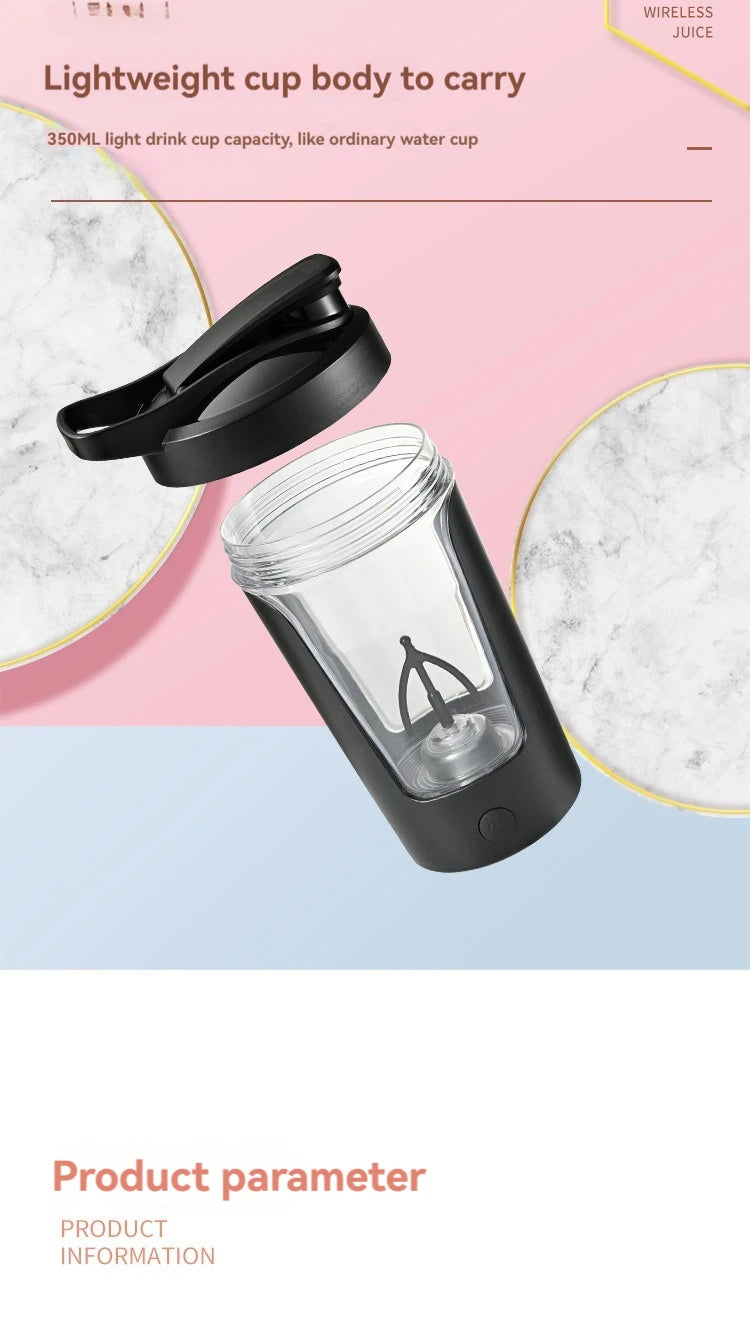 Portable Electric Protein Shaker Bottle